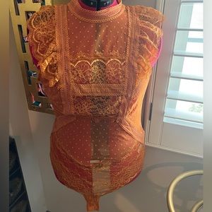 Free People Lace Bodysuit NWT